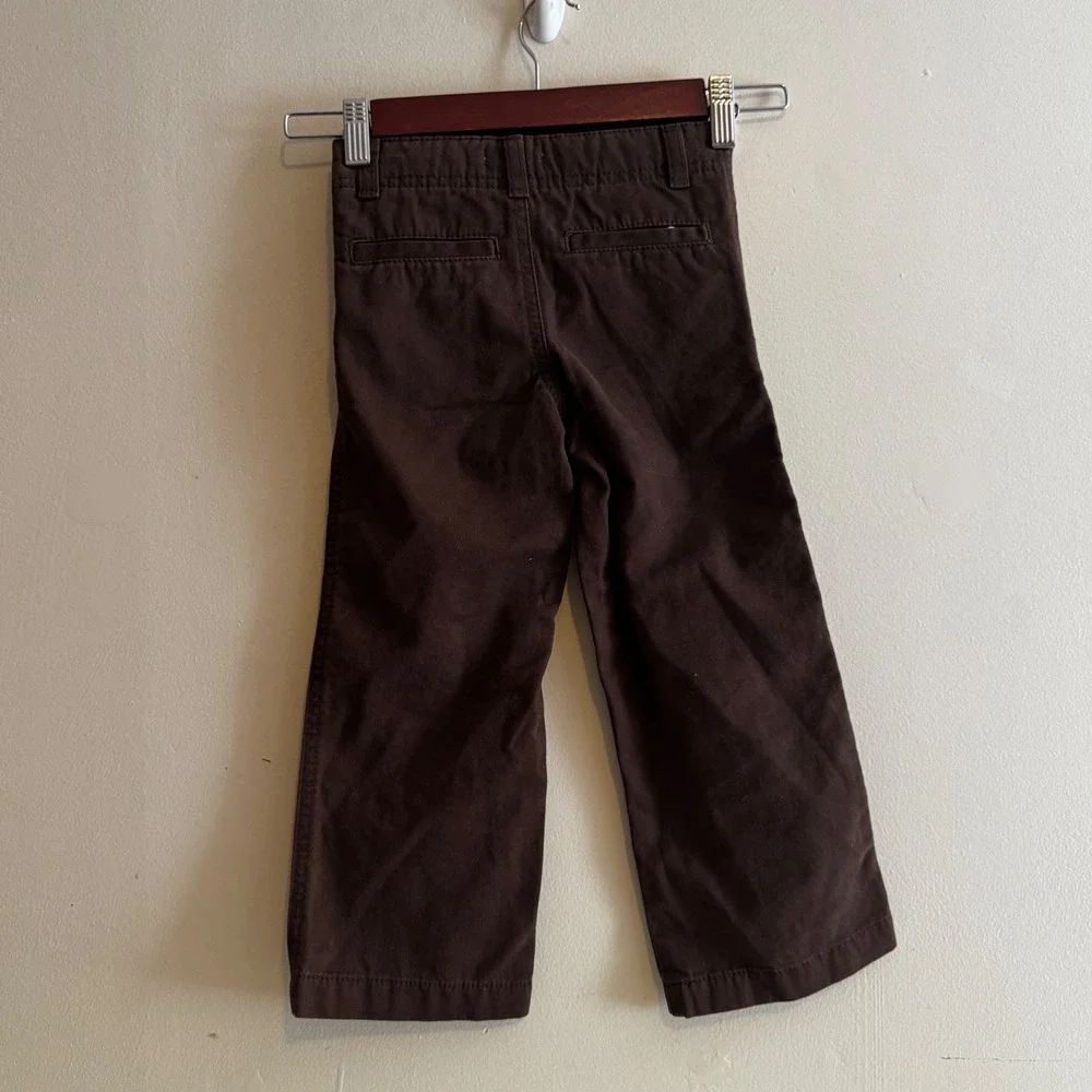 Vintage Old Navy Kids 4T Chocolate Brown Wide Leg Pants Trousers Y2K 90s Fall